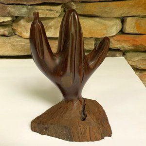 Ironwood Cactus Hand Carved Saguaro Wood Southwest Decor Sculpture Art Desert